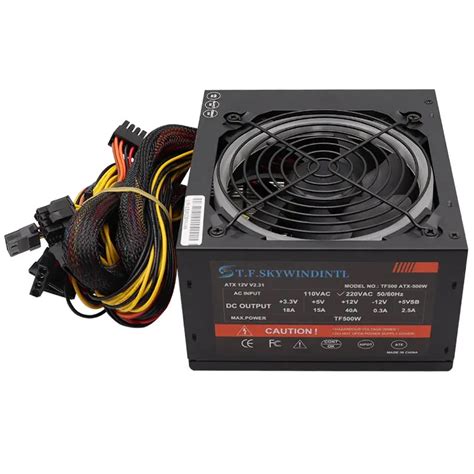 500w 600w 700w Apfc 80 Plus Bronze Power Source For Gaming Pc Atx 500w