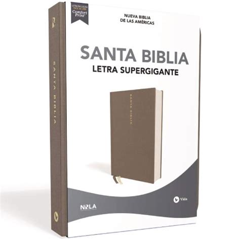 Biblia Nbla Letra Letra Supergigante Dura Tela Gris Librer A Kyrios