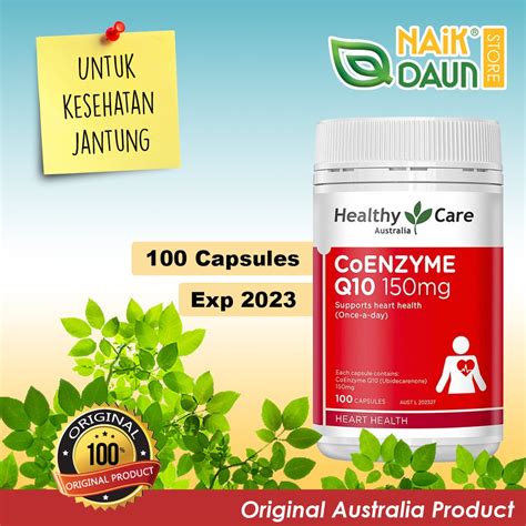 Jual Healthy Care Coenzyme Q10 150mg 100 Softcaps Kesehatan Jantung