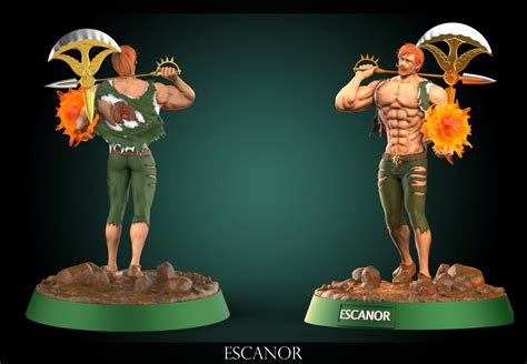 Escanor Man Holding Sword And Fire 3d Model 3d Printable Cgtrader