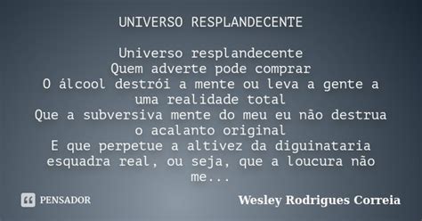 Universo Resplandecente Universo Wesley Rodrigues Correia Pensador