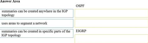 Drag And Drop The Descriptions From The Left Onto The Routing Protocol