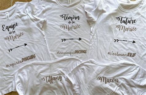 Tee shirt evjf équipe de la mariée team de la mariée Etsy France