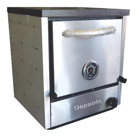 Horno Pizzero Rotisero 3 Moldes Acero Inox Con Base Depaolo