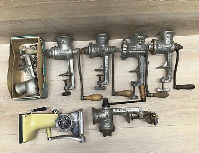 LOT Universal No 2 Griswold 11 Food Meat Chopper Grinder Hand Crank