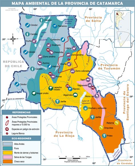 Catamarca - Environmental map of the Province of Catamarca | Gifex