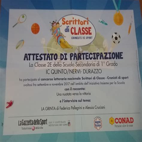 Giornalino Miniscoop Scrittori Di Classe Cronisti Di Sport