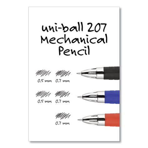 Buy 207 Mechanical Pencil With Lead And Eraser Refills, 0.7 Mm, Hb (#2), Black Lead, Assorted ...