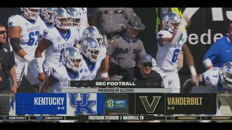 2023 Kentucky Football Kentucky Vs Vanderbilt Game 4 Youtube