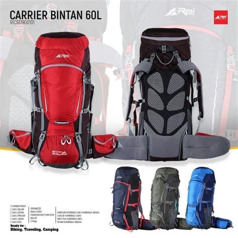 Jual TAS GUNUNG AREI CARRIER REI BINTAN 60 5 LITER ORIGINAL INCLUDE