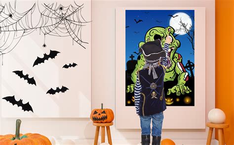 Rmmd® Halloween Party Games For Kids Pin The Eye On The Zombie Games 24