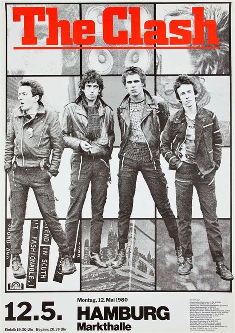 The Clash Concert Poster Re Print 468 Etsy Vintage Concert Posters