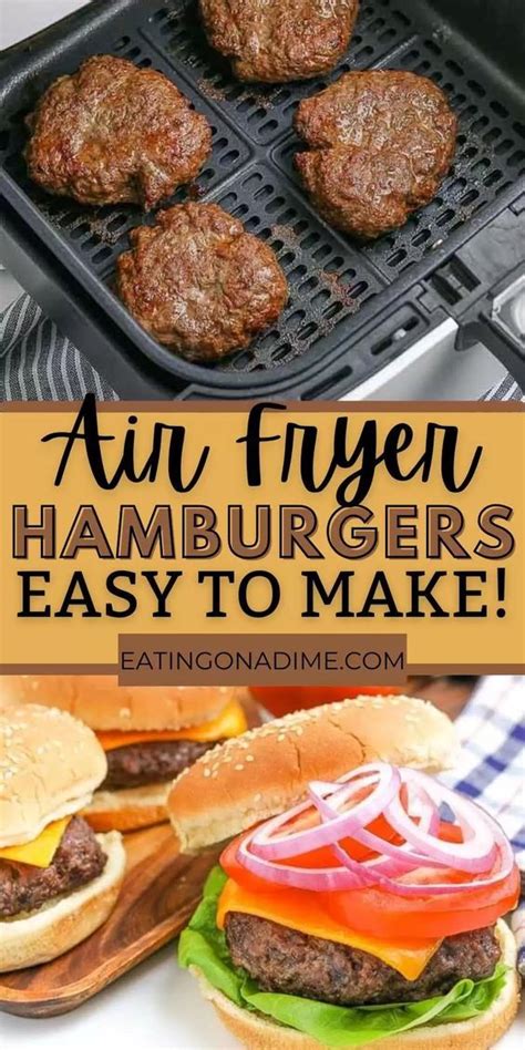 Air Fryer Hamburgers Recipe Air Fryer Recipes Healthy Air Fryer Dinner Recipes Air Fryer