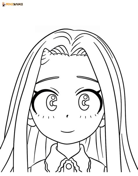 Anime Eri Hero Academia Manga Dibujos Dibujar Colorear Lineart Drawing