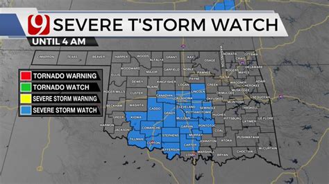 Stormy Night Across Oklahoma Prompts Several Tornado Warnings