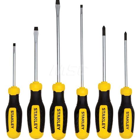 Stanley Screwdriver Set Pc Phillips Slotted Msc Direct