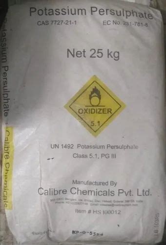 Potassium Persulfate 25kg Bag At ₹ 185kilogram In Mumbai Id