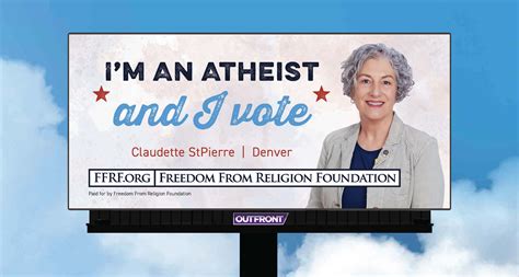 Atheist Secular Values Voter Stars On Billboard Independence Day