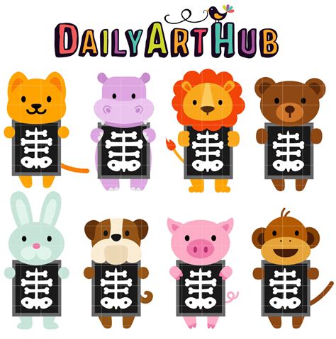 X-ray Animals Clip Art Set – Daily Art Hub // Graphics, Alphabets & SVG