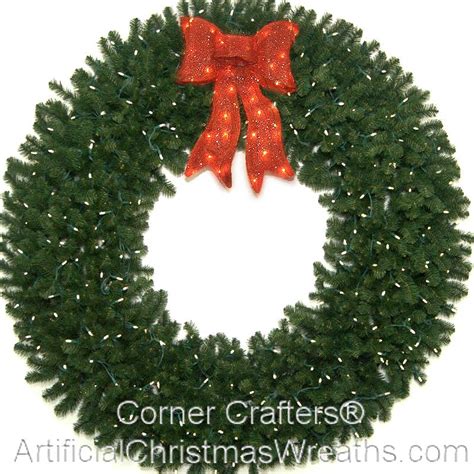 Foot L E D Prelit Christmas Wreath Artificialchristmaswreaths