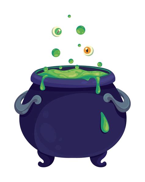 halloween witch cauldron 10818060 Vector Art at Vecteezy