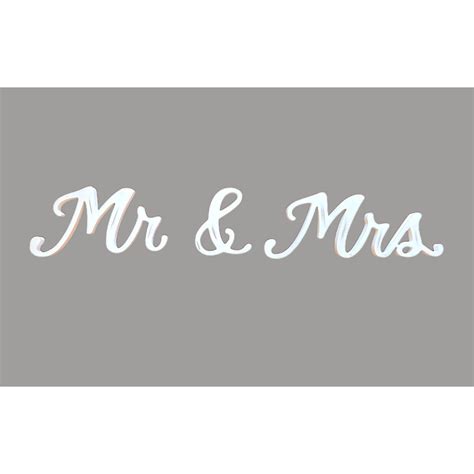 Party Rental Mr And Mrs White Sign SW Florida Exclusive Affair