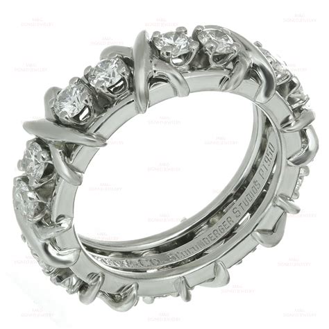 Tiffany Co Jean Schlumberger Stone Diamond Platinum X