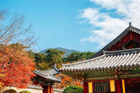 Bulguksa Temple at Autumn in Gyeongju, Korea Stock Photo - Image of ...