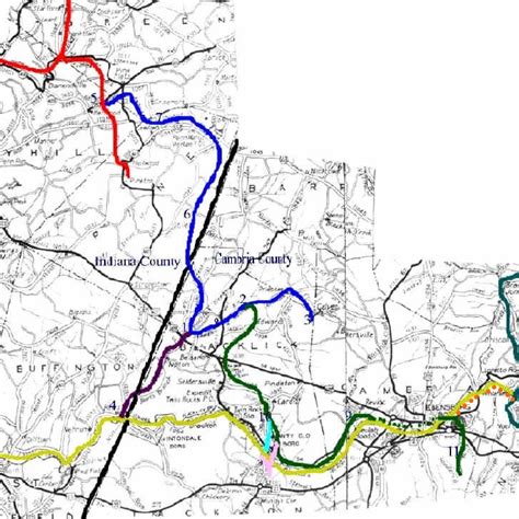 1 Elkdalejunctionadele Crossing White Mill 2 Regan Junction 3