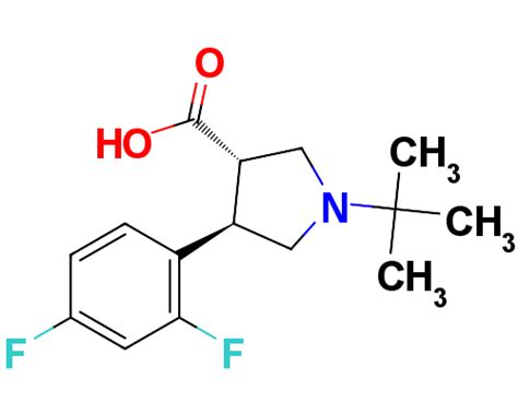 3S 4R 1 Tert Butyl 4 2 4 Difluorophenyl Pyrrolidine 3 Carboxylic