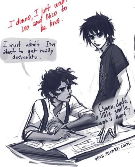 Leo And Nico As Bros Percy Jackson Characters Percy Jackson Books