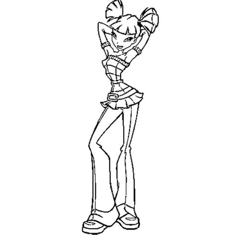 Coloriage Musa Winx A Imprimer Gratuit Coloriage Winx Coloriage Et