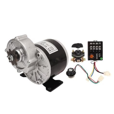 FYDUN Kit Moteur Électrique 12V 350W Réducteur de Vitesse avec