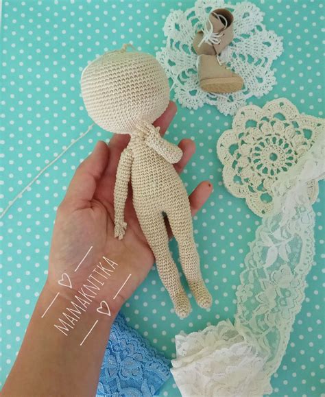 Crochet Amigurumi Doll BODY PATTERN Pdf Diy Crochet Doll Body Etsy