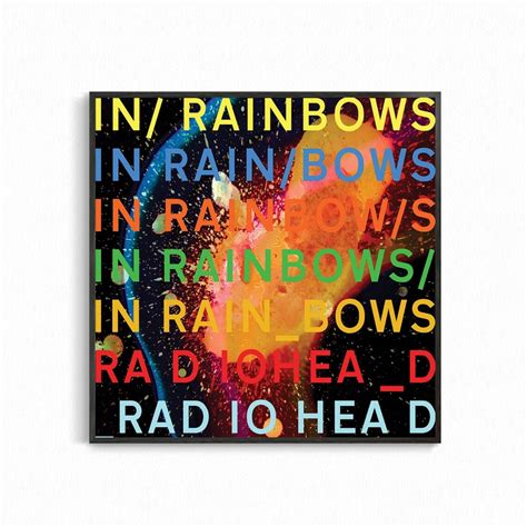 Radiohead In Rainbows Poster Album Cover Canvas Painting Art Etsy