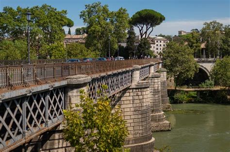 Ponte Bridge Palatino Also Known As English Bridge That Connects The