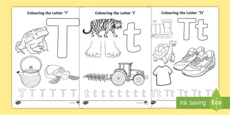 FREE! - Letter T Coloring Pages (Teacher-Made)