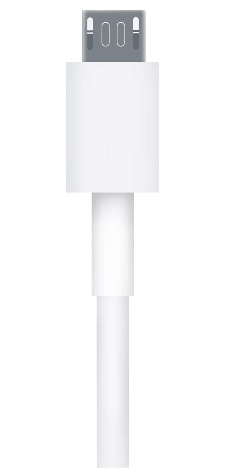 a white usb cable on a transparent background 36502620 PNG