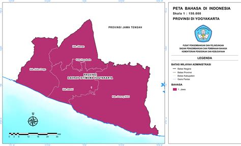 Provinsi Daerah Istimewa Yogyakarta Peta Bahasa