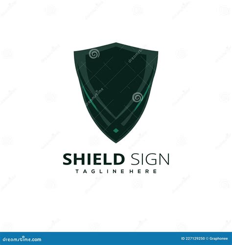 Shield Security Logo Design Vector Illustration 227129250