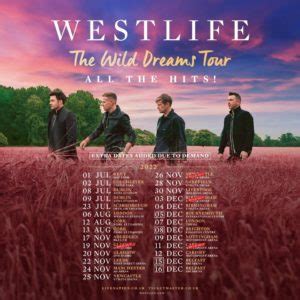 Westlife Tour Dates 2022: tickets & concert setlist - westlifeweb.com