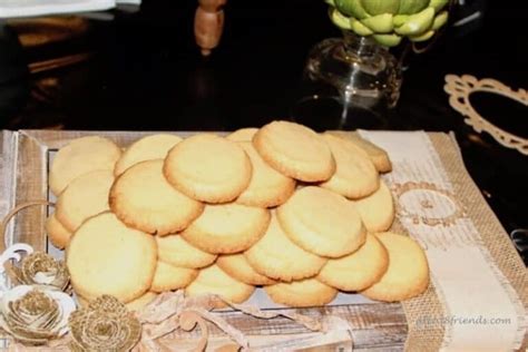 One Bowl Slice And Bake Butter Cookies Great Eight Friends