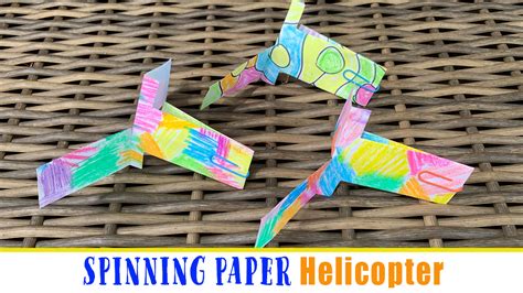 How To Make A Spinning Paper Helicopter Happy Toddler Playtime