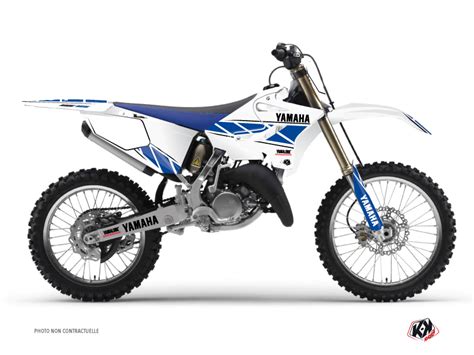 Yamaha Yz Dirt Bike Replica Graphic Kit White Blue Kutvek Kit Graphik