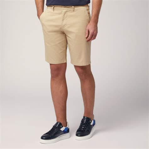 Stretch Cotton Bermuda Shorts