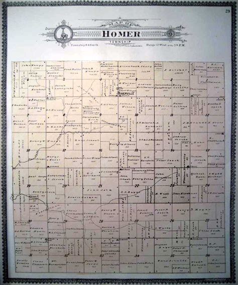 1901 Atlas Of Benton County Iowa