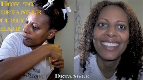 How To Detangle Curly And Natural Hair In Minutes Youtube