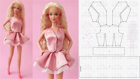 falda y chaleco para Barbie antigua patrones en la descripción i 2024