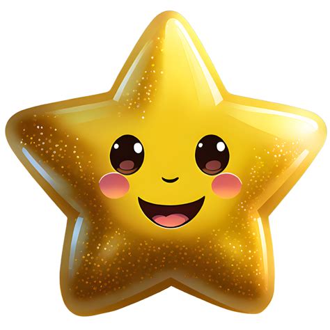 Star emoji. Generative AI. 33258910 PNG