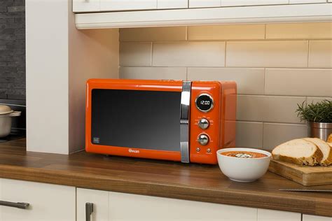 Swan Retro 20Ltr - 800W Digital Freestanding Microwave In Orange ...